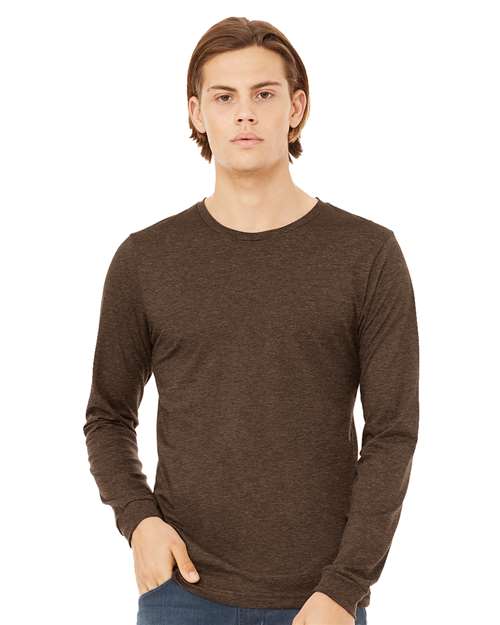 BELLA + CANVAS - Heather CVC Long Sleeve Tee - 3501CVC