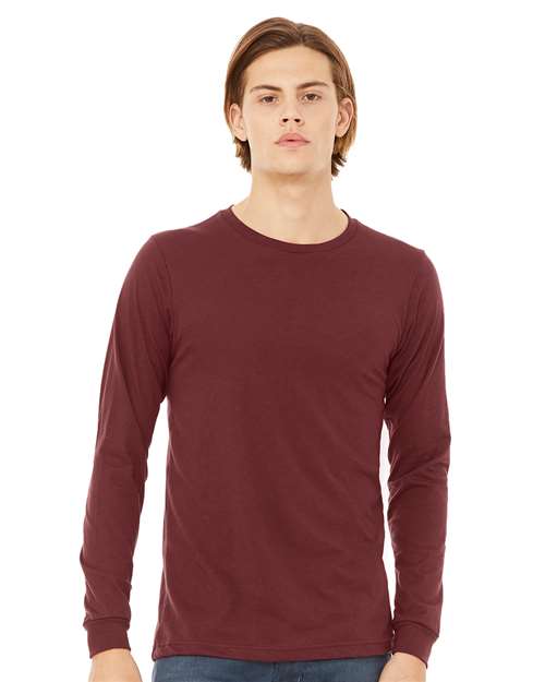 BELLA + CANVAS - Heather CVC Long Sleeve Tee - 3501CVC