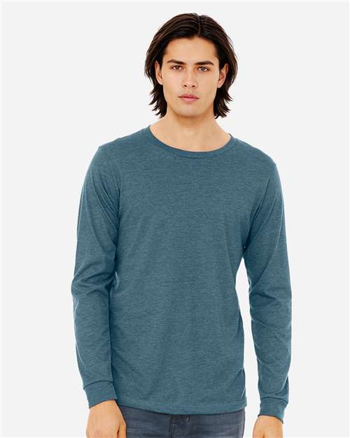 BELLA + CANVAS 3501CVC Heather CVC Long Sleeve Tee