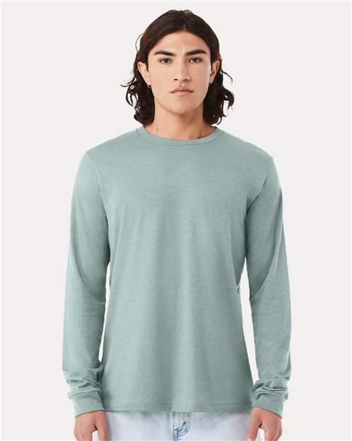 BELLA + CANVAS 3501CVC Heather CVC Long Sleeve Tee