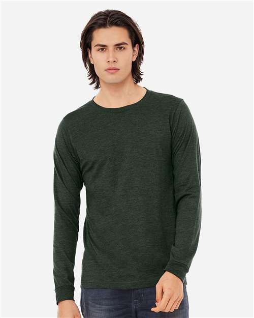 BELLA + CANVAS 3501CVC Heather CVC Long Sleeve Tee