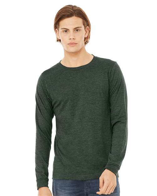 BELLA + CANVAS - Heather CVC Long Sleeve Tee - 3501CVC