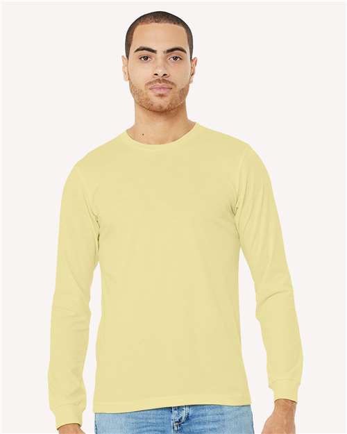 BELLA + CANVAS - Heather CVC Long Sleeve Tee - 3501CVC