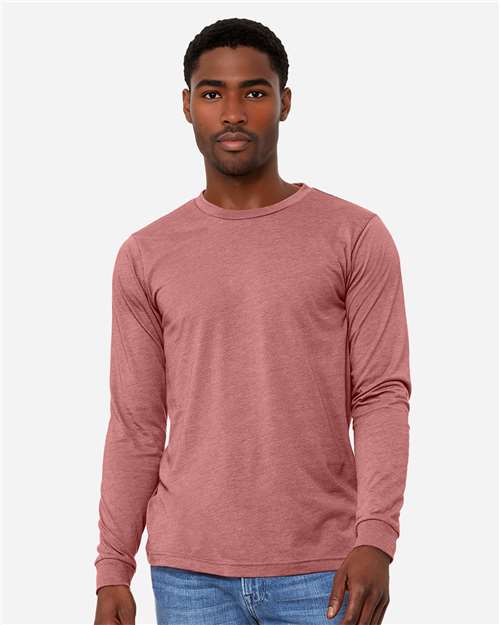 BELLA + CANVAS 3501CVC Heather CVC Long Sleeve Tee
