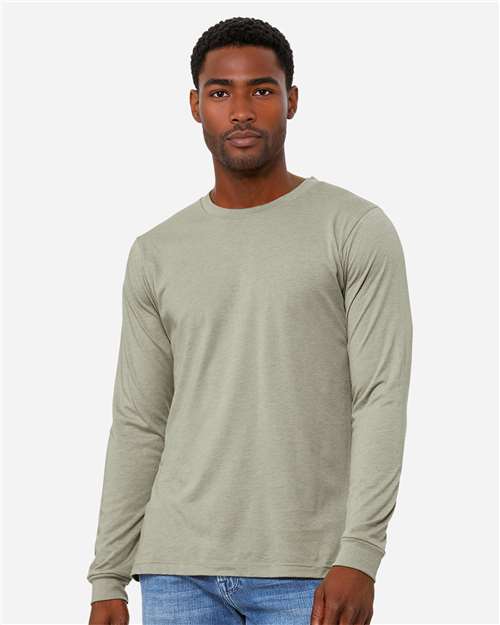 BELLA + CANVAS 3501CVC Heather CVC Long Sleeve Tee