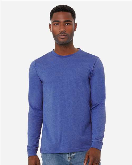 BELLA + CANVAS 3501CVC Heather CVC Long Sleeve Tee