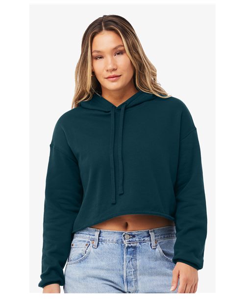 BELLA + CANVAS 7502 Women's Crop Hoodie Sweatshirt