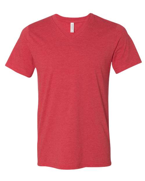 BELLA + CANVAS - Heather CVC V-Neck Tee - 3005CVC