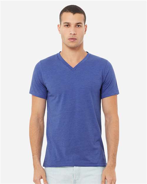 BELLA + CANVAS 3005CVC Unisex Heather CVC V-Neck Tee
