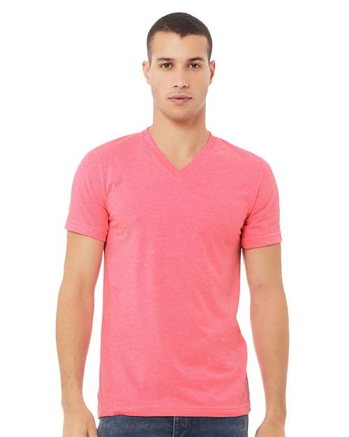 BELLA + CANVAS - Heather CVC V-Neck Tee - 3005CVC