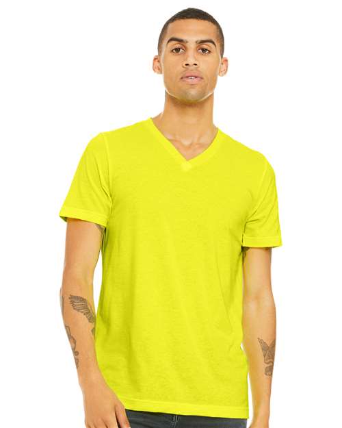 BELLA + CANVAS - Heather CVC V-Neck Tee - 3005CVC
