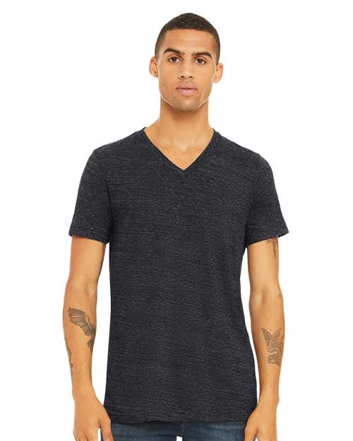 BELLA + CANVAS - Textured Jersey V-Neck Tee - 3655