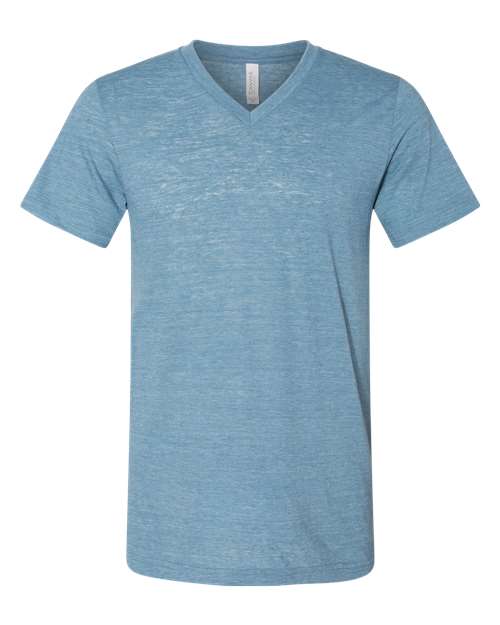 BELLA + CANVAS - Textured Jersey V-Neck Tee - 3655