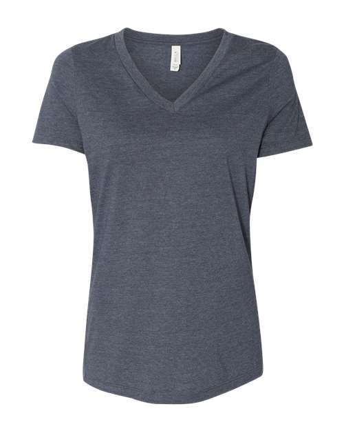 BELLA + CANVAS - Women's Relaxed Heather CVC V-Neck Tee - 6405CVC