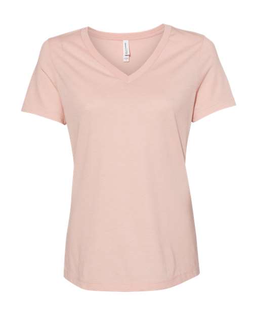 BELLA + CANVAS - Women's Relaxed Heather CVC V-Neck Tee - 6405CVC