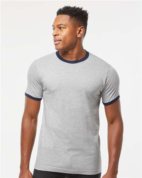 Tultex 246 Unisex Fine Jersey Ringer T-Shirt