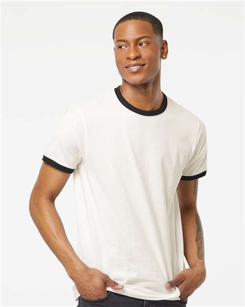 Tultex 246 Unisex Fine Jersey Ringer T-Shirt
