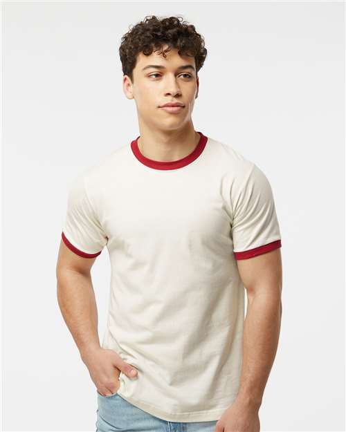 Tultex 246 Unisex Fine Jersey Ringer T-Shirt