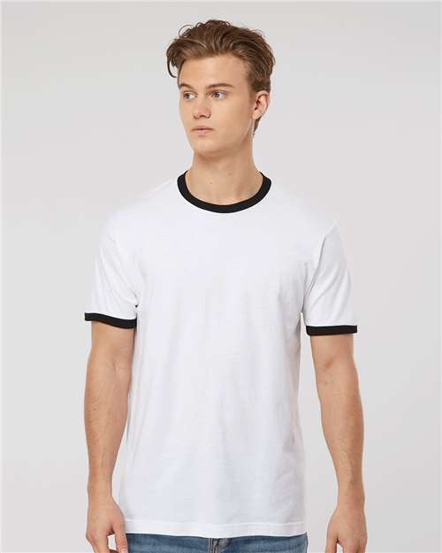 Tultex 246 Unisex Fine Jersey Ringer T-Shirt