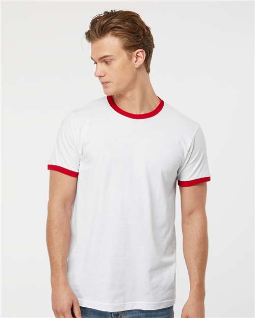 Tultex 246 Unisex Fine Jersey Ringer T-Shirt