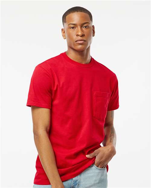 Tultex 293 Unisex Heavyweight Jersey Pocket T-Shirt