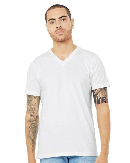 BELLA + CANVAS - Heather CVC V-Neck Tee - 3005CVC