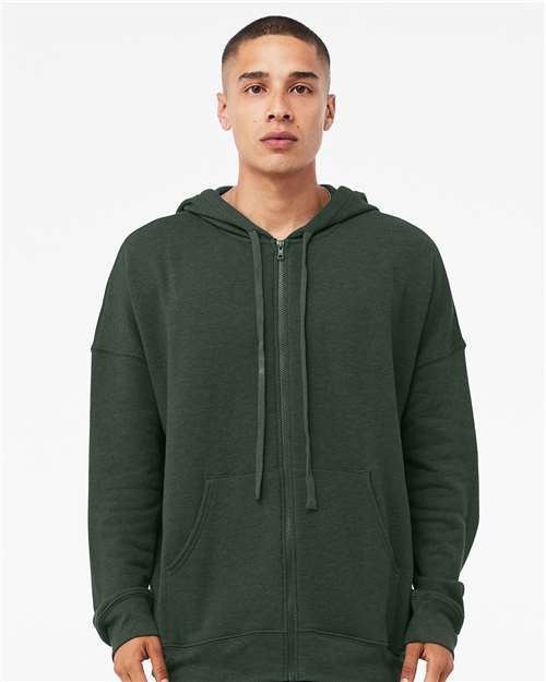 BELLA + CANVAS 3759 Unisex Sponge Fleece DTM Full-Zip Hoodie Sweatshirt