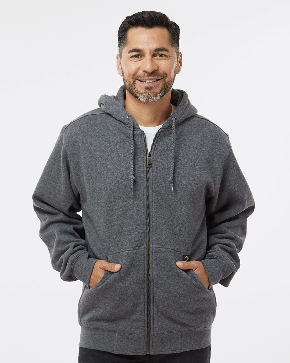 DRI DUCK 7033 Men's Crossfire Heavyweight Power Fleece Hooded Jacket with Thermal Lining