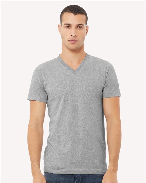 BELLA + CANVAS - Heather CVC V-Neck Tee - 3005CVC