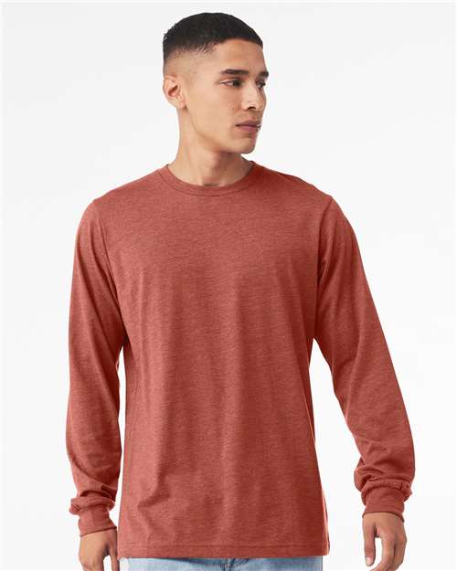 BELLA + CANVAS - Heather CVC Long Sleeve Tee - 3501CVC