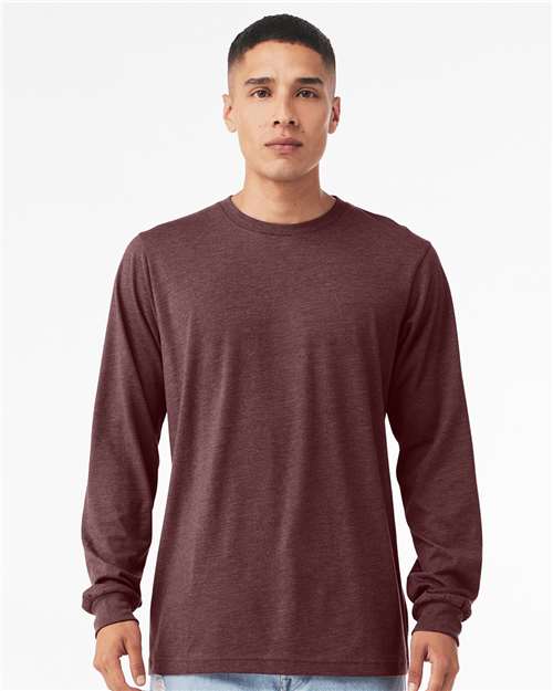 BELLA + CANVAS 3501CVC Heather CVC Long Sleeve Tee