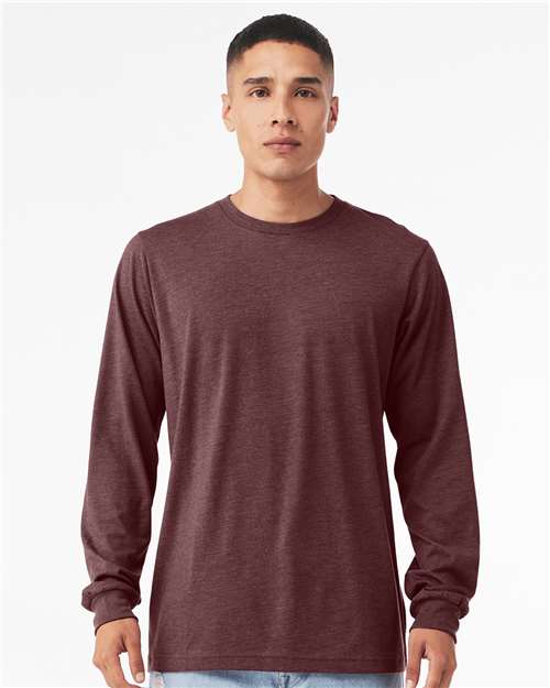 BELLA + CANVAS - Heather CVC Long Sleeve Tee - 3501CVC