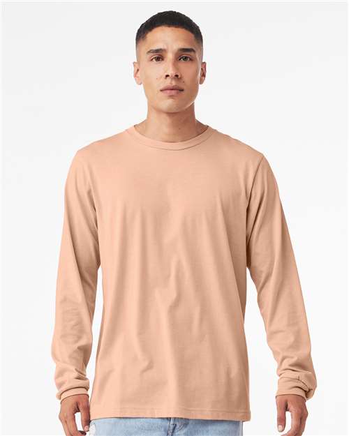 BELLA + CANVAS - Heather CVC Long Sleeve Tee - 3501CVC