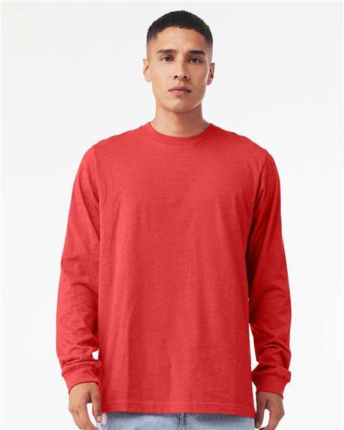 BELLA + CANVAS - Heather CVC Long Sleeve Tee - 3501CVC