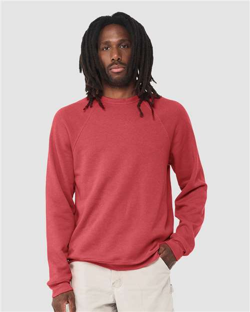 BELLA + CANVAS 3901 Unisex Sponge Fleece Raglan Crewneck Sweatshirt