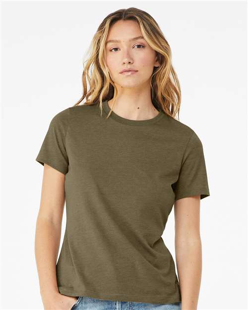 BELLA + CANVAS 6400CVC Women’s Relaxed Fit Heather CVC Tee