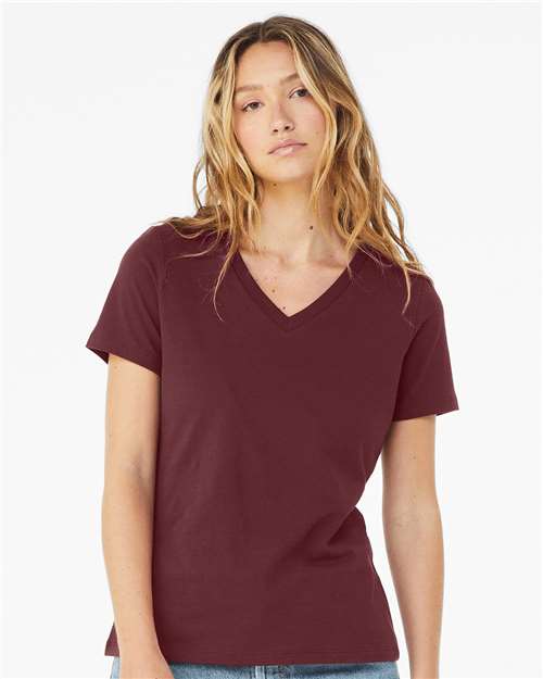 BELLA + CANVAS - Women’s Relaxed Jersey V-Neck Tee - 6405