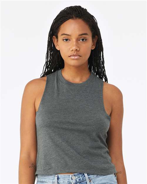 BELLA + CANVAS - Women's Racerback Crop Tank - 6682