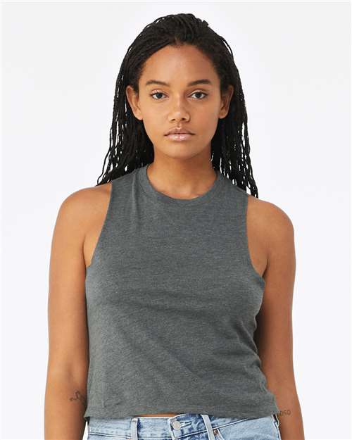 BELLA + CANVAS 6682 Women's Racerback Crop Tank