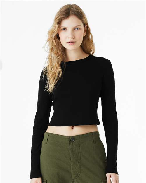BELLA + CANVAS 1501 Women's Micro Rib Long Sleeve Baby Tee
