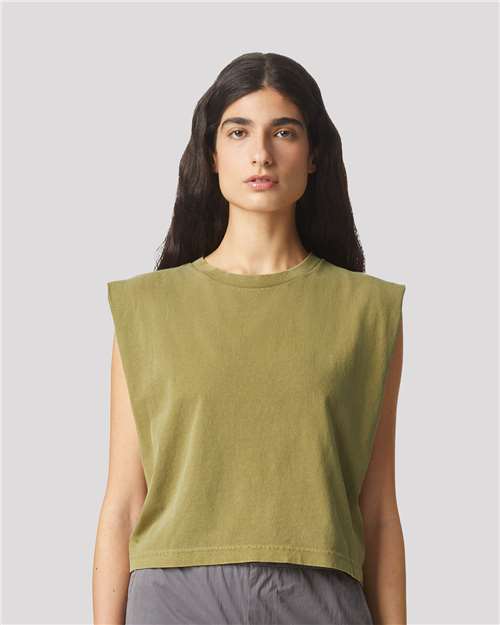 American Apparel - Women's Garment-Dyed Heavyweight Muscle Tee - 307GD
