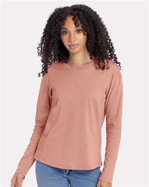 Next Level 3911 Women's Cotton Relaxed Long Sleeve T-Shirt