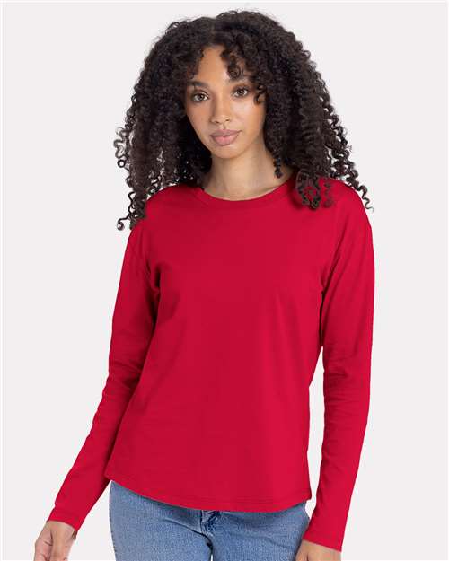 Next Level 3911 Women's Cotton Relaxed Long Sleeve T-Shirt