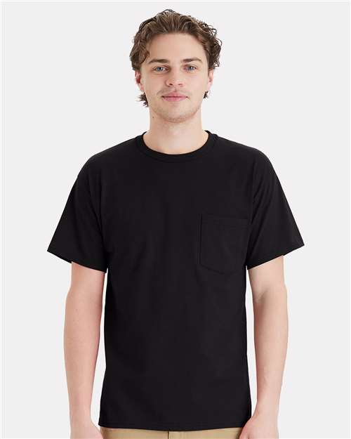 Hanes 5290P Unisex Essential-T Pocket T-Shirt