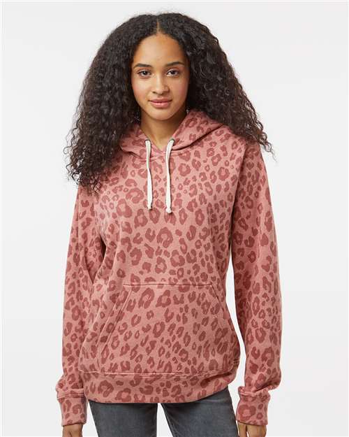 J. America 8871 Men's Triblend Fleece Hooded Sweatshirt