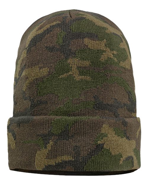 Sportsman - 12" Solid Cuffed Beanie - SP12