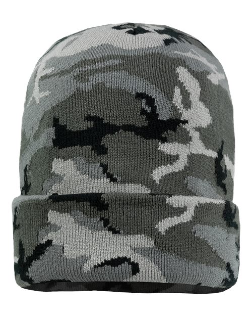 Sportsman - 12" Solid Cuffed Beanie - SP12