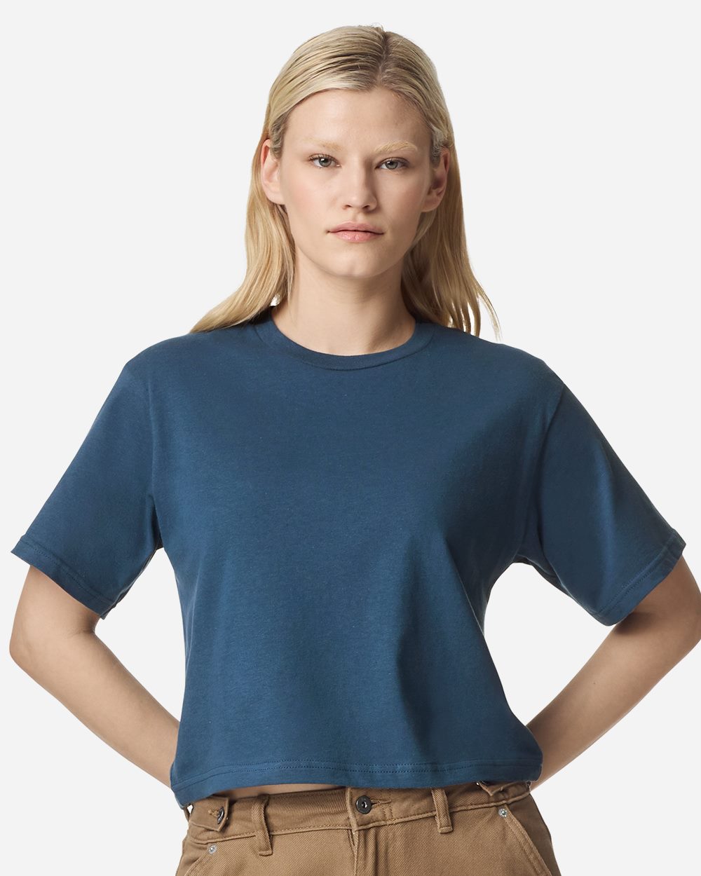 American Apparel 102 Women's Fine Jersey Mid-Length Boxy Tee
