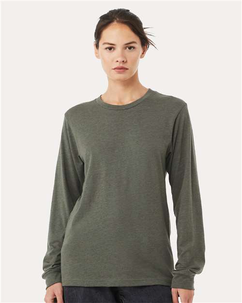 BELLA + CANVAS - Heather CVC Long Sleeve Tee - 3501CVC