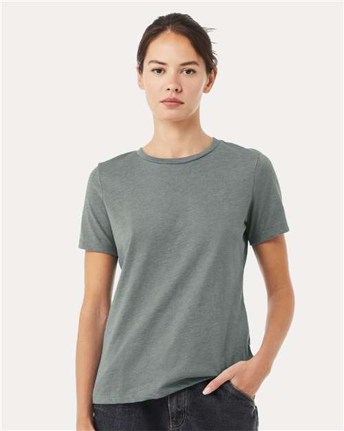 BELLA + CANVAS 6400CVC Women’s Relaxed Fit Heather CVC Tee